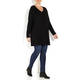 YOEK LONG KNITTED TUNIC BLACK
