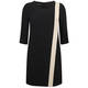 ELENA MIRO black and golden beige DRESS