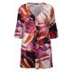 JAGRO MULTICOLOUR PRINT JERSEY TUNIC