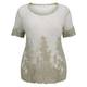 PERSONA gold tulle lace embroidered TOP