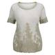 PERSONA gold tulle lace embroidered TOP