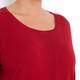 Marina Rinaldi rib front detail red silk SWEATER