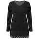 MARINA RINALDI LACE-TRIMMED TUNIC