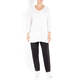 PERSONA BY MARINA RINALDI KNITTED TUNIC WHITE 