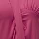 Persona fuchsia pink drape front v-neck top