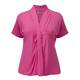 Persona fuchsia pink drape front v-neck top