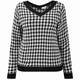 Persona v-neck houndstooth sweater