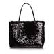 Abro black sequinned evening bag