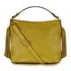 ABRO pistachio LEATHER HOBO BAG WITH TASSELS