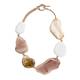 ADELE MARIE FLAT STONES NECKLACE