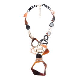ADELE MARIE TORTOISE SHELL STATEMENT NECKLACE - Plus Size Collection