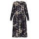 ALEMBIKA SPOT PRINT DRESS BLACK COFFEE