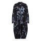 ALEMBIKA SPOT PRINT V-NECK DRESS SMOKE
