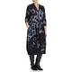 ALEMBIKA SPOT PRINT V-NECK DRESS SMOKE