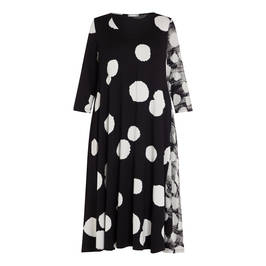 ALEMBIKA STRETCH JERSEY DRESS BLACK - Plus Size Collection