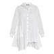 ALEMBIKA COTTON LONG SHIRT WHITE 