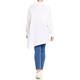 ALEMBIKA COTTON LONG SHIRT WHITE 