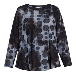 ALEMBIKA TOP WITH SPOT PRINT - Plus Size Collection