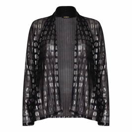 ALEMBIKA METALLIC EDGE TO EDGE JACKET - Plus Size Collection