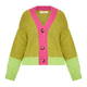 Alembika Colour Block Cardigan Lime