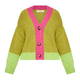 Alembika Colour Block Cardigan Lime