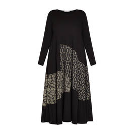 Alembika Stretch Jersey Dress Black  - Plus Size Collection