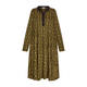 Alembika Jersey Tile Print Shirt Dress Chartreuse