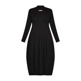 Alembika V-Neck Jersey Dress Black - Plus Size Collection