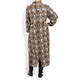 ALEMBIKA SNAKE PRINT MIDI SHIRT DRESS