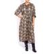 ALEMBIKA SNAKE PRINT MIDI SHIRT DRESS