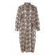 ALEMBIKA SNAKE PRINT MIDI SHIRT DRESS