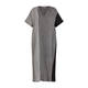 Alembika Striped Linen Dress Grey