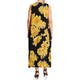 Alembika Jersey Dress Black and Gold 