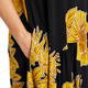 Alembika Jersey Dress Black and Gold 