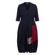 Alembika V-Neck Jersey Dress Navy 