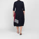 Alembika V-Neck Jersey Dress Navy 