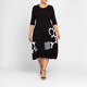 Alembika Jersey Dress Black and White 