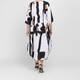 Alembika Dress Black and White 