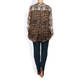 ALEMBIKA ANIMAL AND ABSTRACT PRINT SATIN SHIRT