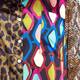 ALEMBIKA ANIMAL AND ABSTRACT PRINT SATIN SHIRT