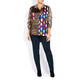 ALEMBIKA ANIMAL AND ABSTRACT PRINT SATIN SHIRT