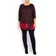 ALEMBIKA SWEATER WITH SHIRT HEM RED