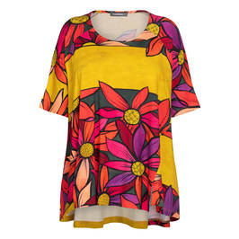 Alembika Floral Print Top Multi-Colour  - Plus Size Collection