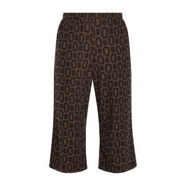 Alembika Giraffe Print Pull On Cropped Trousers - Plus Size Collection