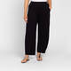 Alembika Pull-On Wide Balloon Leg Jersey Trousers Black 