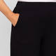 Alembika Pull-On Wide Balloon Leg Jersey Trousers Black 