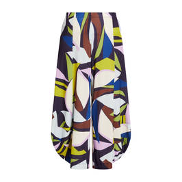 Alembika Architectural Trouser Geometric Multi-Colour - Plus Size Collection