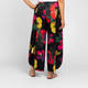 Alembika Floral Print Jersey Balloon Trousers Black