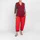 Alembika V-neck Jersey Striped Tunic 