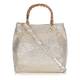 Alex plaited gold shopper BAG